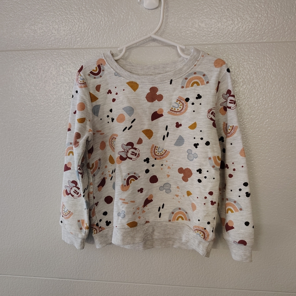 Toddler Girls' Minnie Mouse Pullover - Oatmeal5t